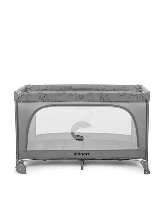 Kidnort Playpen with Mattress Gray
