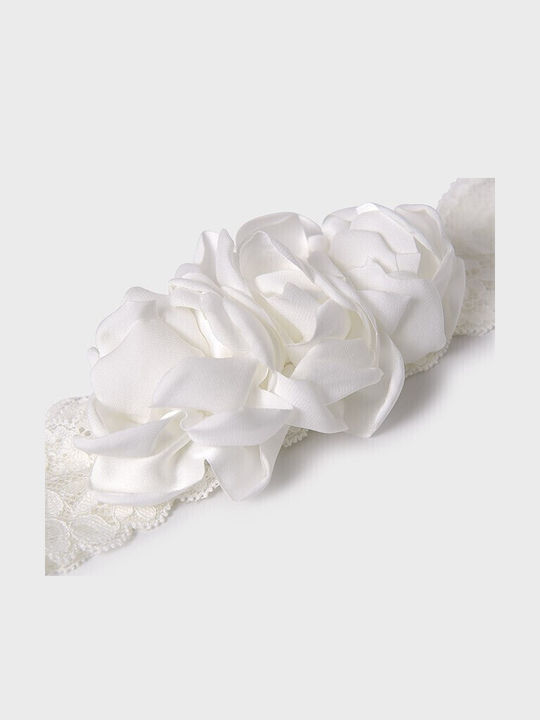 Abel & Lula Kids Hair Ribbon in White Color