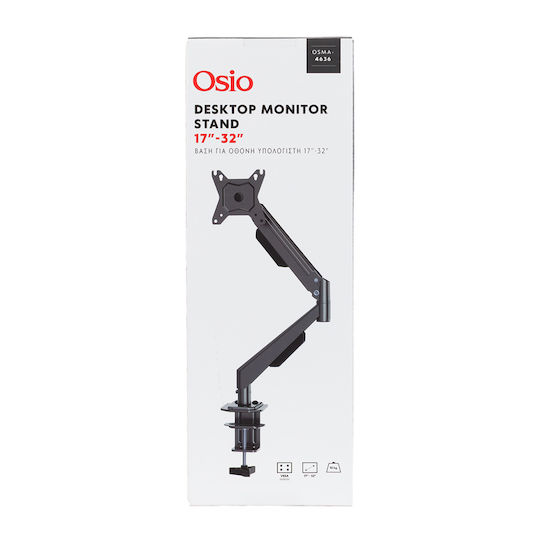 Osio Stand Desk Mounted Monitor up to 32" with Arm (OSMA-4636)