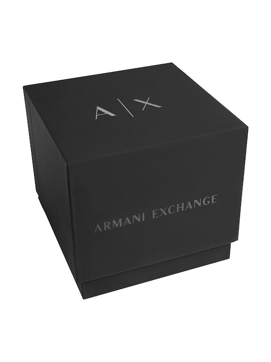 Armani Exchange Hampton Herrenuhr Chronograph Batterie mit Gray Kautschukarmband