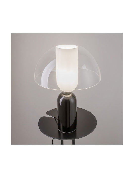 Maytoni Lampă de masă pentru Soclu E14 cu Abajur Transparent și Bază Negru