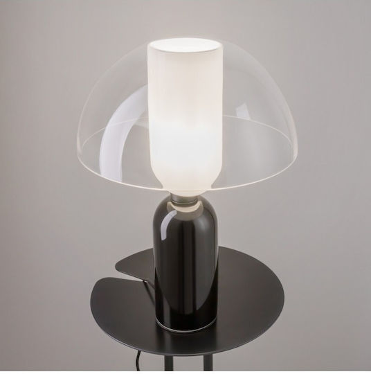 Maytoni Table Lamp for Socket E14 with Transparent Shade and Black Base