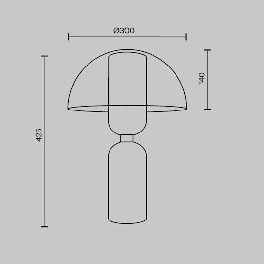 Maytoni Table Lamp for Socket E14 with White Shade and Base