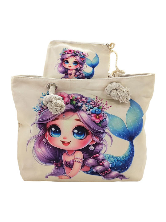Gift-Me Kinder Tasche Strands Beach Beige 30x24x24cm