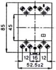 ETI Μεταγωγικός Διακόπτης Ράγας 230V 40A