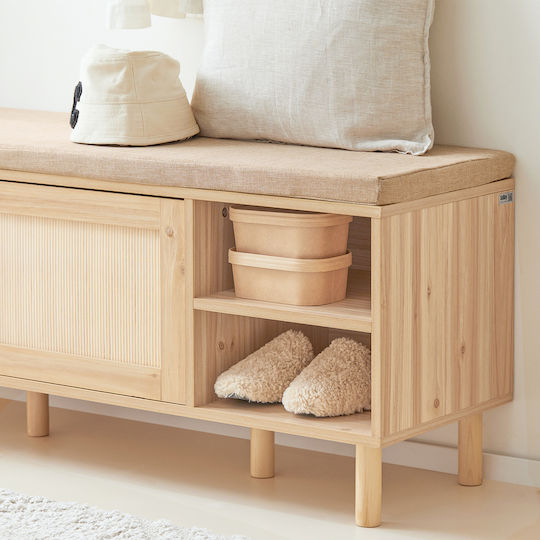 Entry Furniture Ξύλου 121x49x35cm