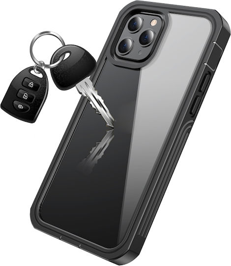 Redpepper IP68 360 Full Cover Αδιάβροχο Μαύρο (iPhone 12 / 12 Pro)