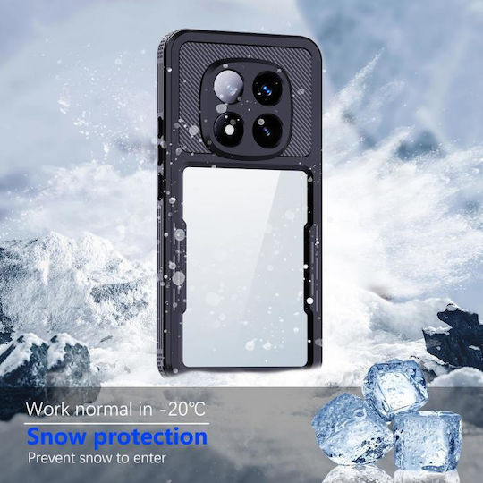 Водоустойчив калъф Redpepper IP68 Mars Series за Xiaomi Redmi Note 14 Pro 5G Черен