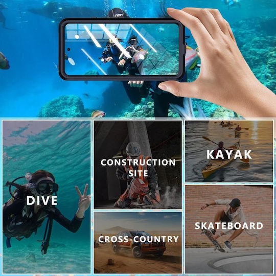 Водоустойчив калъф Redpepper IP68 Mars Series за Xiaomi Redmi Note 14 Pro 5G Черен