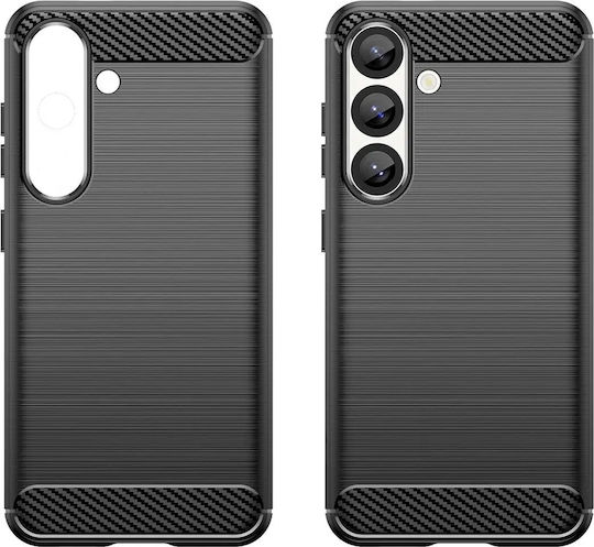 Hurtel Carbon Back Cover Silicon Negru (Nothing Phone (3a))