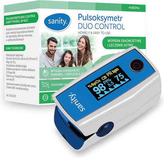 Sanity Pulsoximeter Fingerspitze Für Kinder Blau