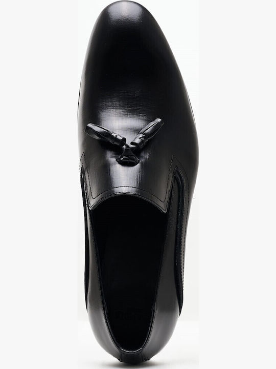 Men's Leather Loafers Black Glamour