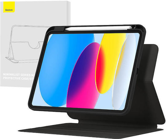 Baseus Минималистичен Флип Капак Черен iPad 2022 10.9 инча