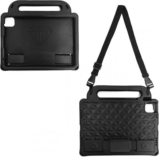 Hurtel Diamond Armored Soft Back Cover Schwarz für Galaxy Tab A7 Lite