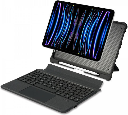 Buddi Thorn Flip Cover With Keyboard In English US Black iPad Air 2020/2022