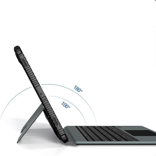 Nillkin Bumper Combo Flip Cover με Πληκτρολόγιο στα Αγγλικά US Μαύρη (Samsung TAB S9+)