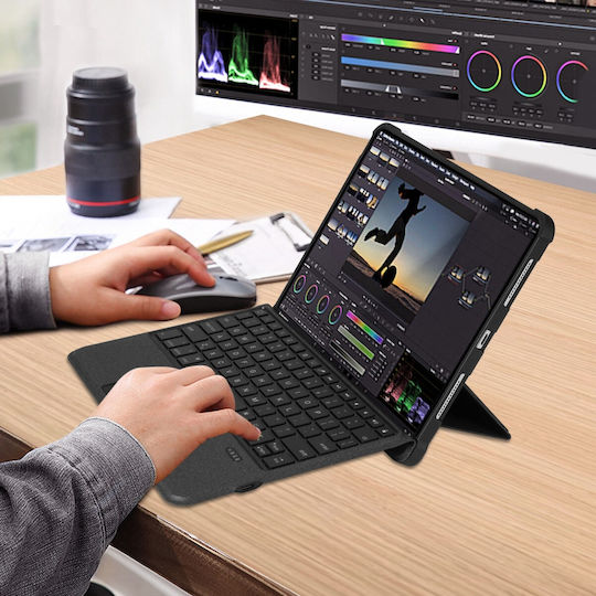 Buddi Thorn Flip Cover With Keyboard In English US Black iPad Air 2020/2022