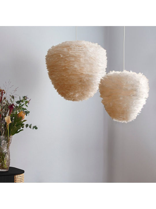 Καπέλο Φωτιστικού 1xe27 Φτερά Χήνας Φ55cm Eos Evia Umage 2473 Γκρι