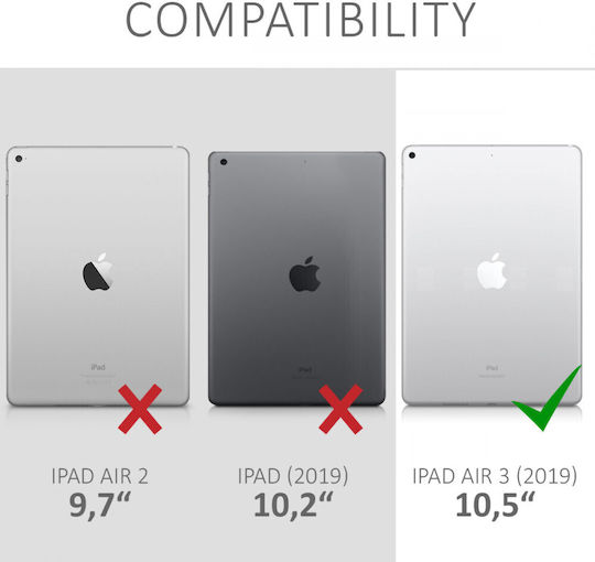 KWmobile Flip Cover Transparente (iPad Air 2019 / iPad Pro 2017 10.5")