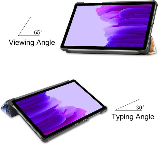 Tri-Fold Flip Cover Starry Sky Pattern (Galaxy Tab A7 Lite)