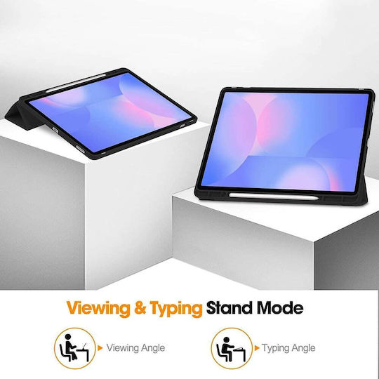 Techsuit Flex Флип капак Сив (Samsung Galaxy Tab S10 FE Plus)