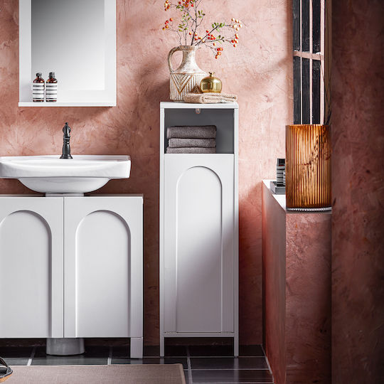 SoBuy Bathroom Cabinet Laundry L30xW30xH97cm White