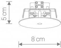 Nowodvorski Mounting Base for Lighting Fixtures Black 8547