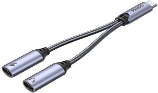 Unitek Converter USB-C male to USB-C female Silver 1pcs M206A