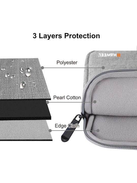 Haweel Θήκη για Laptop 13" σε Γκρι χρώμα HWL2813H