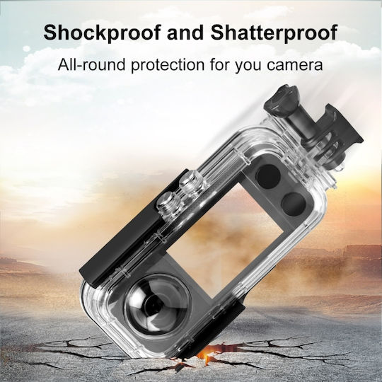 Puluz Αδιάβροχη Θήκη (30m) Insta360 X3 Transparent Αδιάβροχη Θήκη για Insta360 PU820