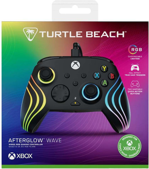 Turtle Beach Afterglow Wave Wired Gamepad with Hall Effect Sticks for PC Xbox Series Black