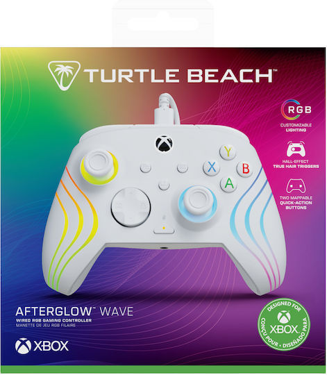 Turtle Beach Afterglow Wave Cu fir Gamepad pentru PC Alb