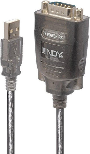 Lindy Cable RS232 9-pin male to USB-A 1.1m (42686) 1pcs
