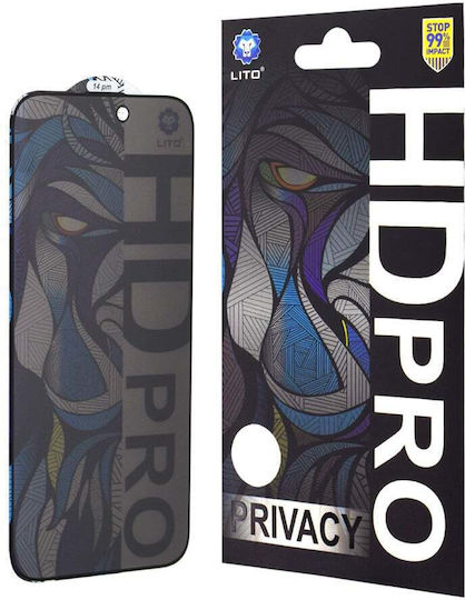 Lito Privacy Tempered Glass Black (iPhone 15 Pro Max)