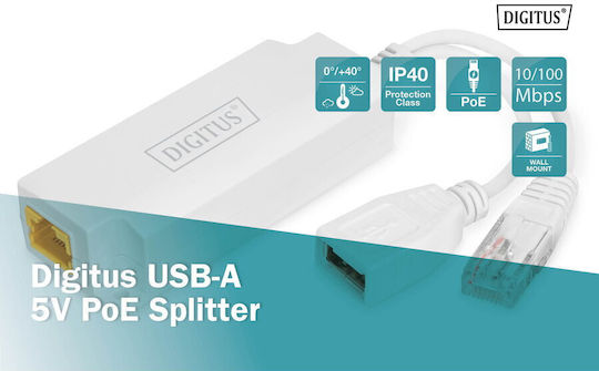 Poe Splitter Digitus Digitus Usb-a 5v