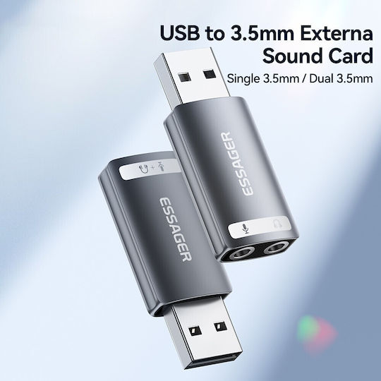 ESSAGER Externă USB Carte de sunet