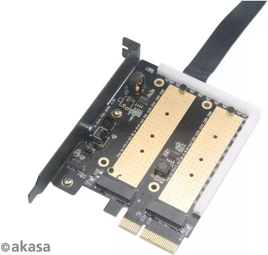 Akasa PCIe Erweiterungskarte mit 2 M.2 Anschlüssen
