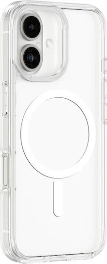 Husă Amazingthing Minimal Mag cu Inel Magnetic pentru iPhone 16, Transparentă