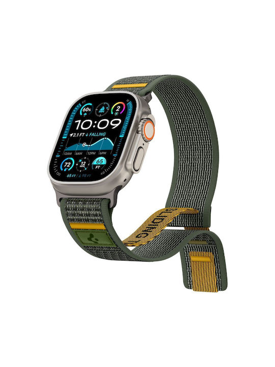 Spigen Athlex Air Λουράκι Υφασμάτινο Πράσινο (Apple Watch 6, 7, 8, 9, 10, SE, Ultra 1, 2)