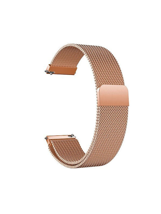 Λουράκι Ανοξείδωτο Ατσάλι Ροζ Χρυσό (Samsung Galaxy Watch Active)