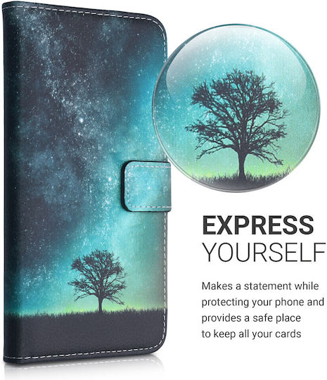 KWmobile Brieftasche Cosmic Nature (Moto G10)