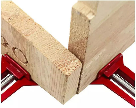 Sfixtor Unghiular pentru Lemn Metalic – Dublă Strângere 75mm 90° Îmbinări