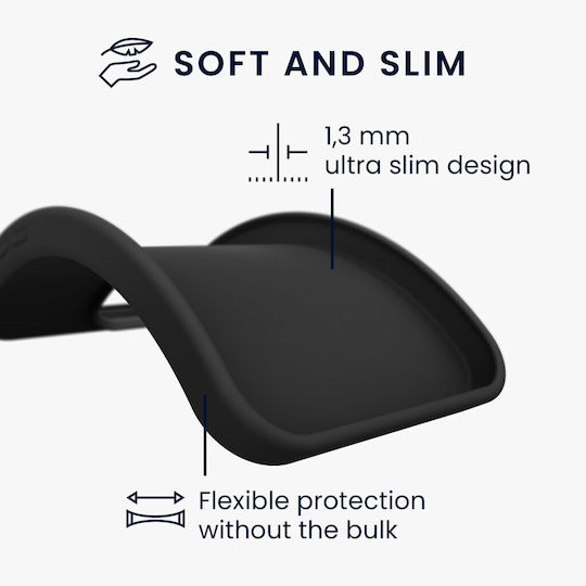 KWmobile Slim Back Cover Silicone Black (Poco F5 Pro)