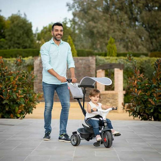 Smoby Baby Driver Μετατρεπόμενο με Χειρολαβή Γονέα 3 σε 1 για 10 Μηνών Γκρι