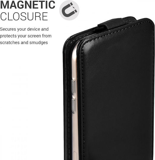 KWmobile Flip Vertikaler Flip Synthetisches Leder Schwarz (Galaxy A5 2017)