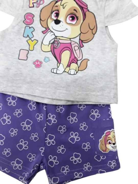 Kinder-Set mit Shorts Sommer 2Stück Purple