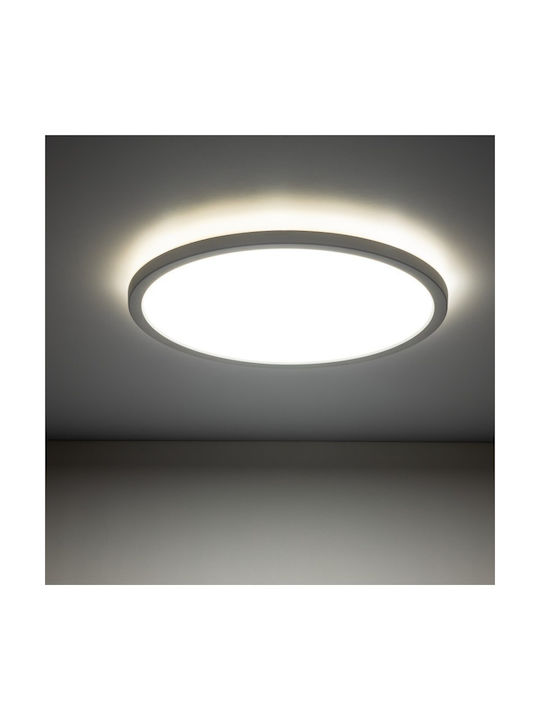 TK Lighting Plafonieră de Tavan Baie Turcoaz cu LED Integrat