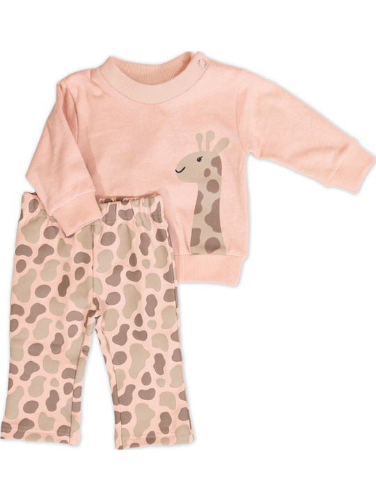 Kinder-Set mit Leggings Winter 2Stück Rosa