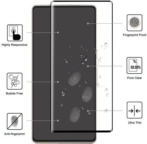 Full Face Tempered Glass Negru (Google Pixel 7 Pro)