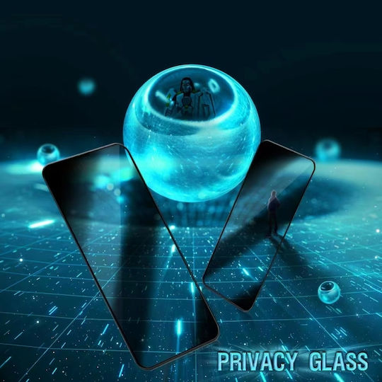 Anti-Spy Privacy Full Face Tempered Glass Μαύρο (iPhone 11 Pro Max / XS Max)